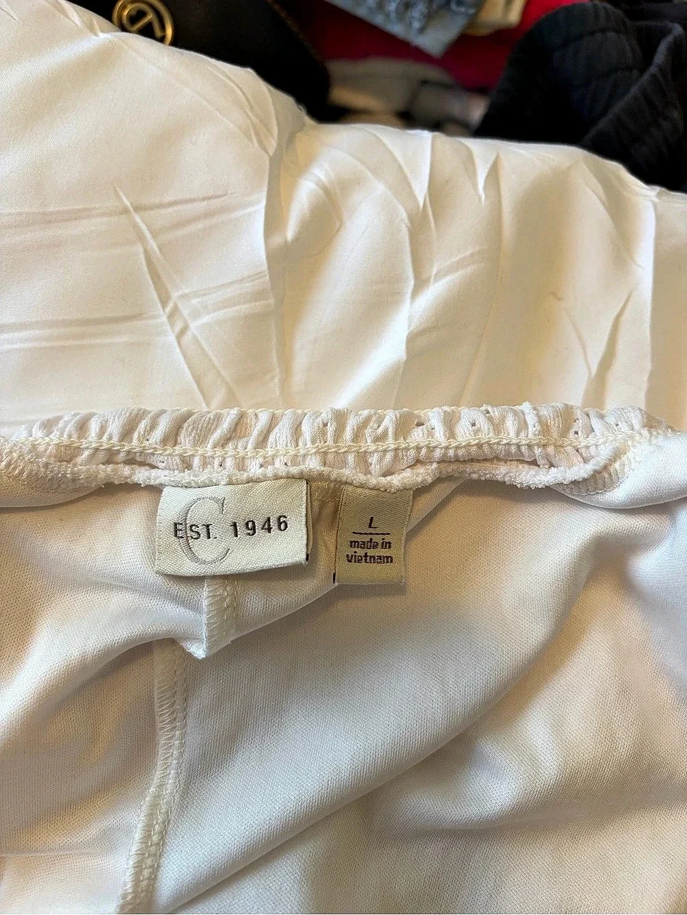 EST. 1946 Eyelet Mini Skirt in White Size Large Like New